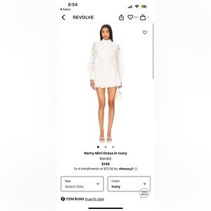 White Bardot Remy Dress